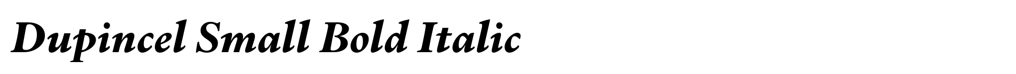 Dupincel Small Bold Italic image